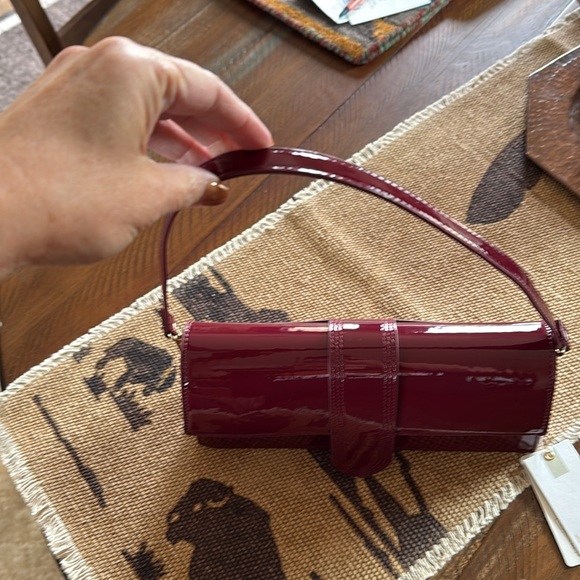 Elegant Burgundy Clutch by Moda Luxe - Picture 2 of 6